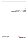 Veloland Schweiz. Leistungsbericht 2001/2002