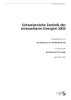 Schweizerische Statistik der erneuerbaren Energien 2002