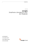 energho. Detaillierter Jahresbericht 2001 der Mitglieder
