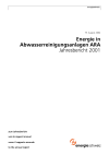 Energie in Abwasserreinigungsanlagen ARA. Jahresbericht 2001