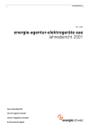 energie-agentur-elektrogeräte eae. Jahresbericht 2001