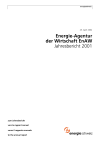 Energie-Agentur der Wirtschaft EnAW. Jahresbericht 2001