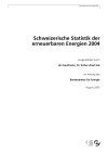 Schweizerische Statistik der erneuerbaren Energien 2004