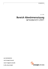 Bereich Abwärmenutzung. Jahresbericht 2001