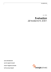 Evaluation. Jahresbericht 2001