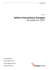 Sektor Erneuerbare Energien. Jahresbericht 2001