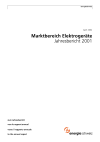 Marktbereich Elektrogeräte. Jahresbericht 2001