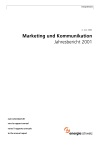 Marketing und Kommunikation. Jahresbericht 2001