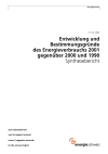 Entwicklung und Bestimmungsgründe des Energieverbrauchs 2001 gegenüber 2000 und 1990