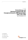 Entwicklung und Bestimmungsgründe des Energieverbrauchs 2002 gegenüber 2001 und 1990