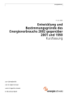 Entwicklung und Bestimmungsgründe des Energieverbrauchs 2002 gegenüber 2001 und 1990