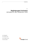 Begleitgruppe Evaluation. Jahresbericht des Präsidenten 2002