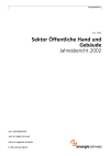 Sektor Öffentliche Hand und Gebäude. Jahresbericht 2002