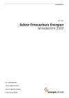 Sektor Erneuerbare Energien. Jahresbericht 2002