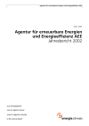 Agentur für erneuerbare Energien und Energieeffizienz AEE. Jahresbericht 2002