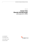 Suisse Eole, Mandat Windenergie. Jahresbericht 2002