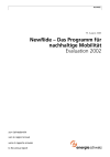 NewRide – Das Programm für nachhaltige Mobilität. Evaluation 2002