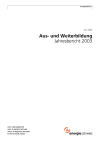 Aus- und Weiterbildung. Jahresbericht 2003
