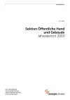 Sektion Öffentliche Hand und Gebäude. Jahresbericht 2003