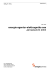 energie-agentur-elektrogeräte eae. Jahresbericht 2003