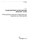 Globalbeiträge an die Kantone nach Art. 15 EnG