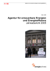 Agentur für erneuerbare Energien und Energieeffizienz. Jahresbericht 2005