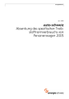 auto-schweiz - Absenkung des spezifischen Treibstoffnormverbrauchs von Personenwagen 2005