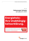 Holzenergie Schweiz. Jahresbericht 2005