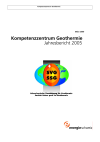Kompetenzzentrum Geothermie. Jahresbericht 2005