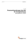 Finanzaufwendungen des BFE für EnergieSchweiz. Jahresbericht 2005