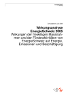 Wirkungsanalyse EnergieSchweiz 2005. Wirkungen der freiwilligen Massnahmen und der Förderaktivitäten von EnergieSchweiz auf Energie, Emissionen und Beschäftigung