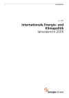 Internationale Energie- und Klimapolitik. Jahresbericht 2005