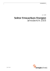 Sektor Erneuerbare Energien. Jahresbericht 2005