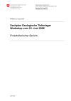 Sachplan Geologische Tiefenlager - Workshop vom 16. Juni 2006