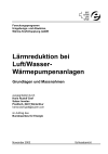 Lärmreduktion bei Luft/Wasser-Wärmepumpenanlagen