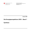 Die Energieperspektiven 2035 – Band 1