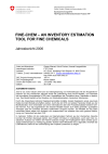 FINE-CHEM – An Inventory Estimation Tool for Fine Chemicals