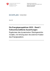 Die Energieperspektiven 2035 – Band 3