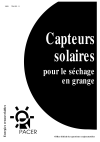 Capteurs solaires pour le séchage en grange