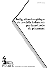 Intégration énergétique de procédés industriels par la méthode du pincement