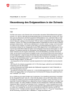Neuordnung des Erdgassektors in der Schweiz