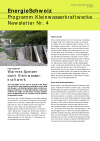 Petites centrales hydrauliques - Newsletter n° 4