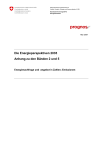 Die Energieperspektiven 2035 – Anhang zu den Bänden 2 und 5
