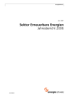 Sektor Erneuerbare Energien. Jahresbericht 2006