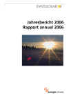 Jahresbericht 2006. Bereich Solarenergie