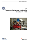 Programm Kleinwasserkraftwerke. Jahresbericht 2006