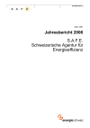 S.A.F.E. Schweizerische Agentur für Energieeffizienz. Jahresbericht 2006