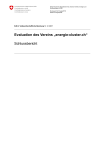 Evaluation des Vereins "energie-cluster.ch"