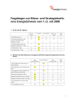 Fragebogen zur Bilanz- und Strategiekonferenz EnergieSchweiz vom 1./2. Juli 2008