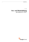 Aus- und Weiterbildung. Jahresbericht 2007